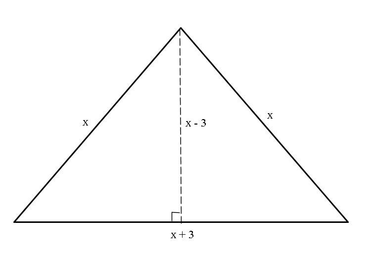 How To Find Height Of Isosceles Triangle With Only Base